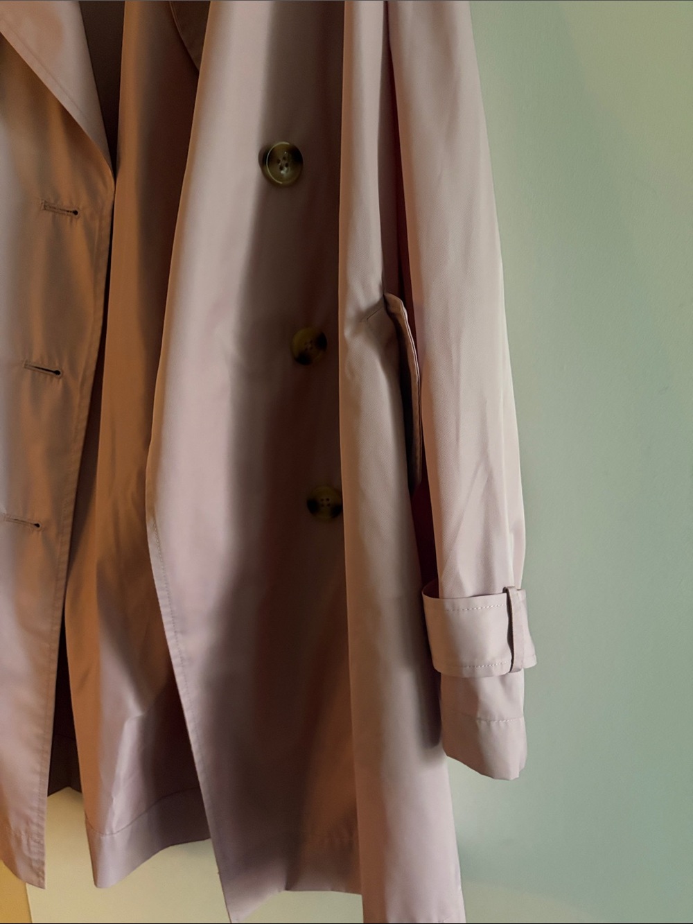 NWOT - Never Worn - Lane Bryant Blush Pink Womens Trench Coat - Picture 5 of 6